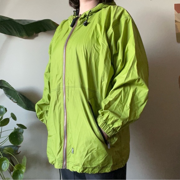 Vintage K-Way Men’s Rain Jacket in Green Lime Size Medium - Picture 6 of 15